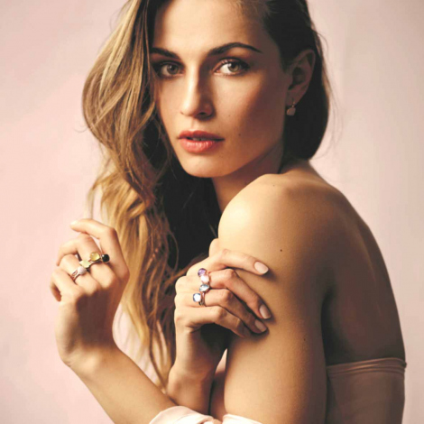 Bague Prasiolite sur Nacre One More - Pantelleria