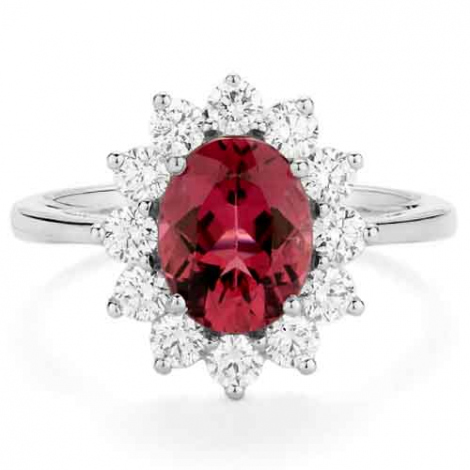 Bague Rubelite et Diamants