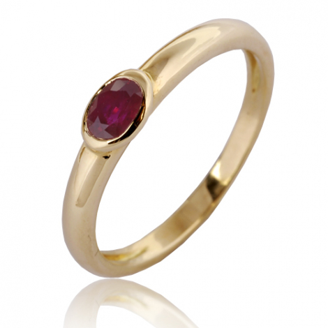 Bague rubis 0.30 ct