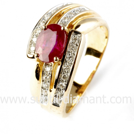 Bague rubis