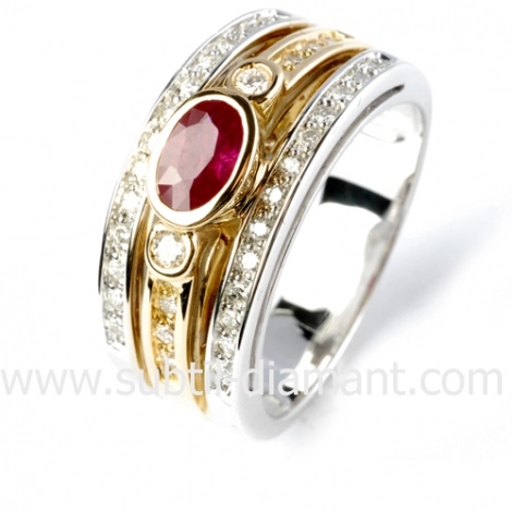 Bague rubis
