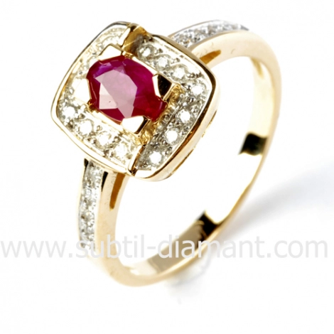 Bague rubis