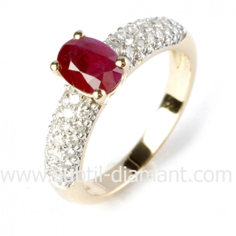 Bague rubis