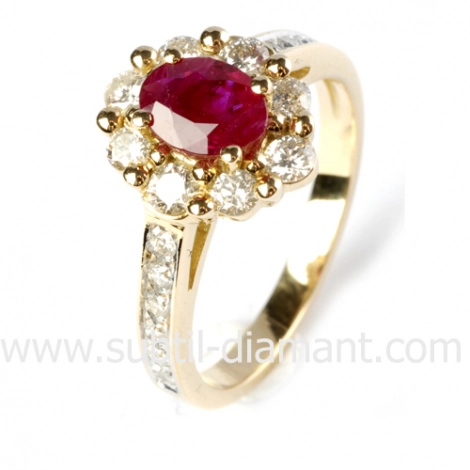 Bague rubis