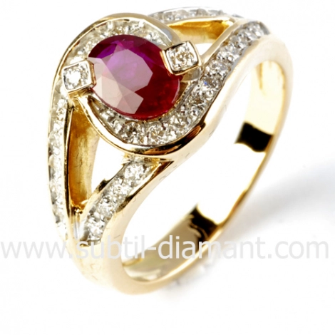 Bague rubis