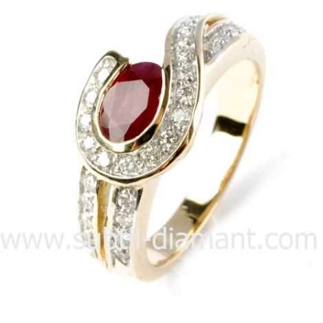 Bague rubis