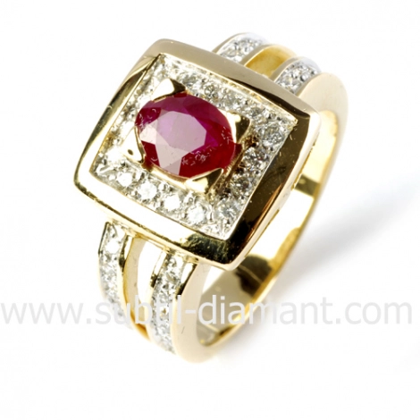 Bague rubis