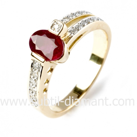 Bague rubis