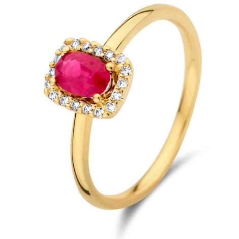 Bague Rubis et Diamants