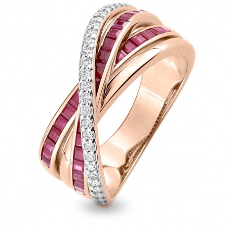 Bague Rubis et Diamants
