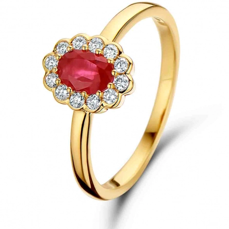 Bague Rubis et Diamants