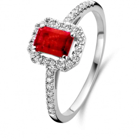 Bague Rubis et Diamants