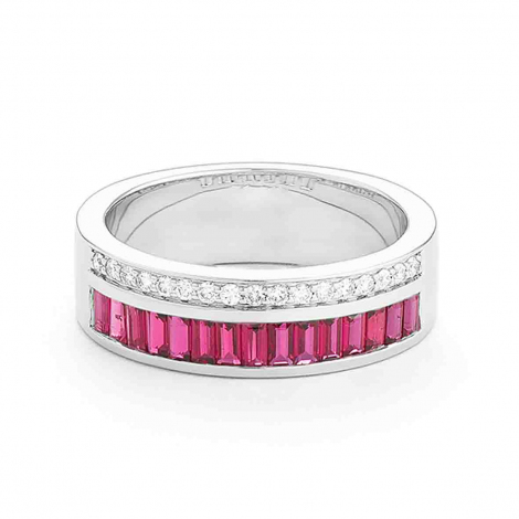 Bague Rubis et Diamants