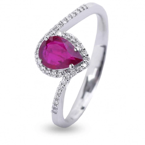 Bague Rubis et Diamants