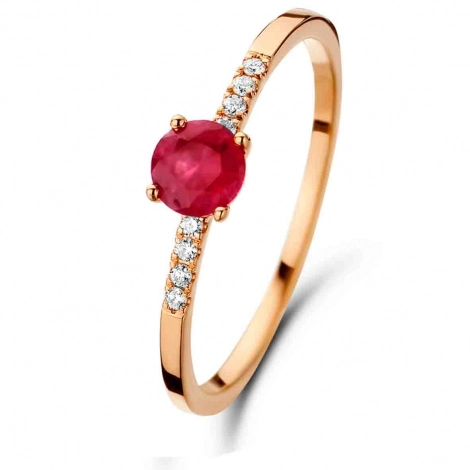 Bague Rubis et Diamants