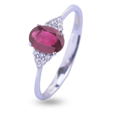 Bague Rubis et Diamants