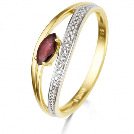 Bague Rubis et Diamants
