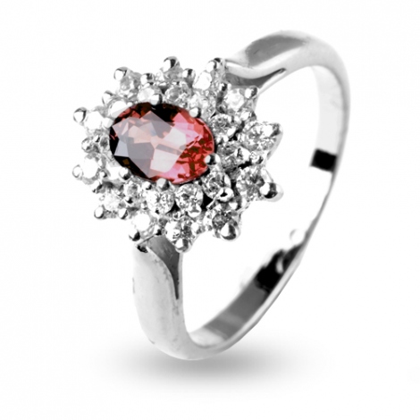 Bague rubis et diamants