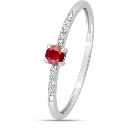 Bague Rubis et diamants
