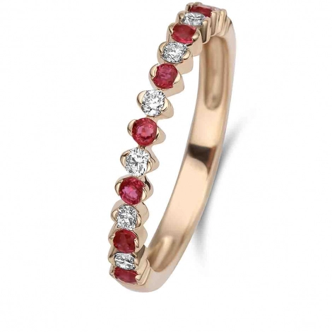 Bague Rubis et Diamants