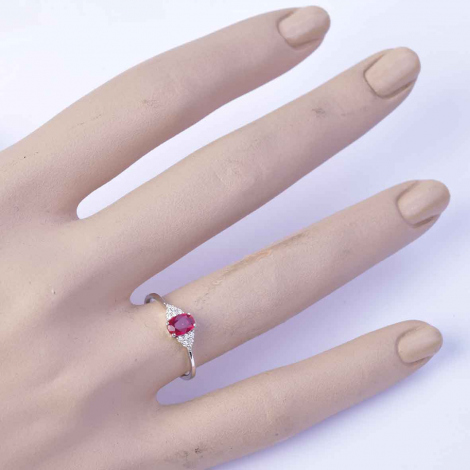 Bague Rubis et Diamants