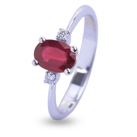 Bague Rubis et Diamants
