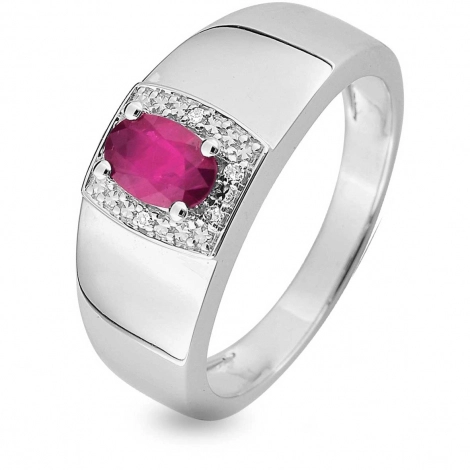 Bague Rubis et Diamants