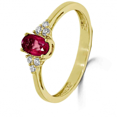 Bague Rubis et Diamants