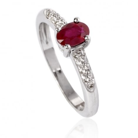Bague rubis et Diamants