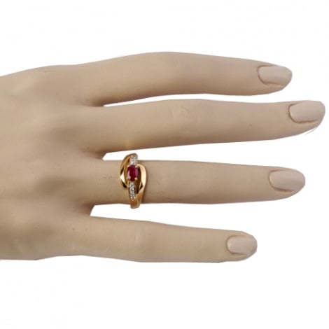 Bague rubis et Diamants