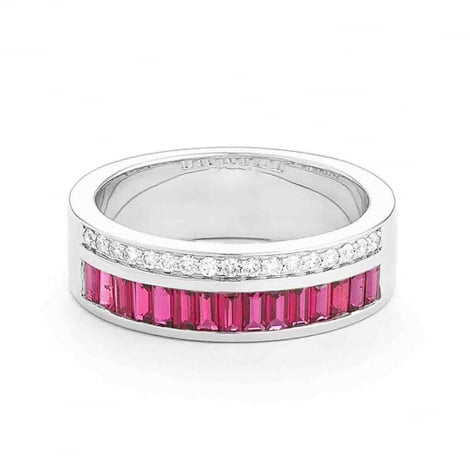 Bague Rubis et Diamants