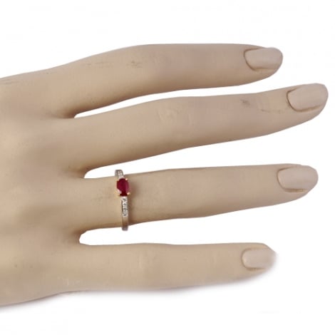 Bague rubis et Diamants