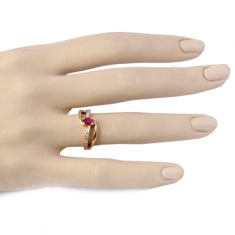 Bague rubis et Diamants