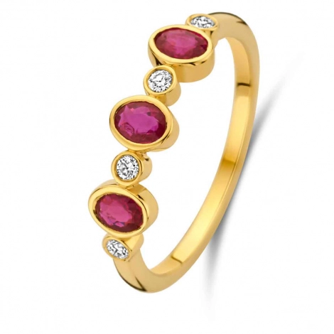 Bague Rubis et diamants