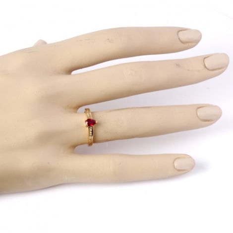 Bague rubis et Diamants