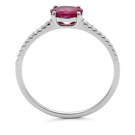 Bague Rubis et diamants