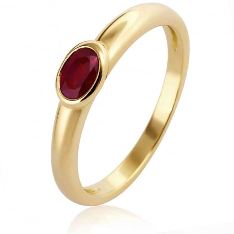 Bague rubis  combiner