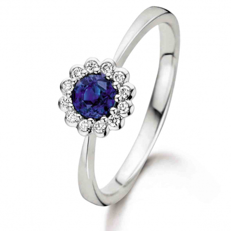 Bague Saphir et diamant