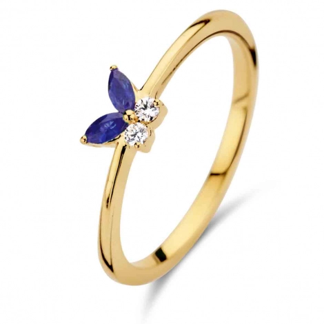 Bague Saphir et diamant