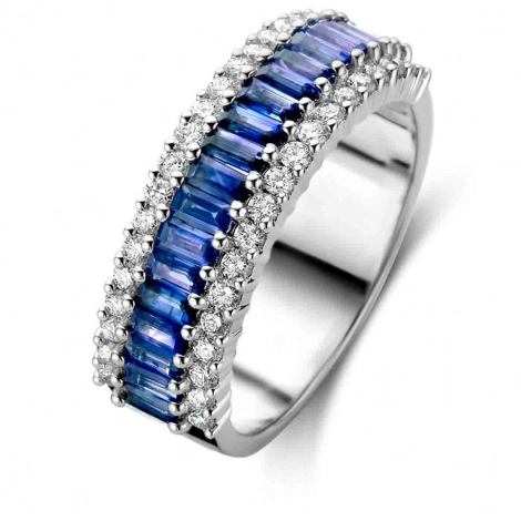 Bague saphir et Diamants