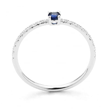 Bague Saphir et Diamants