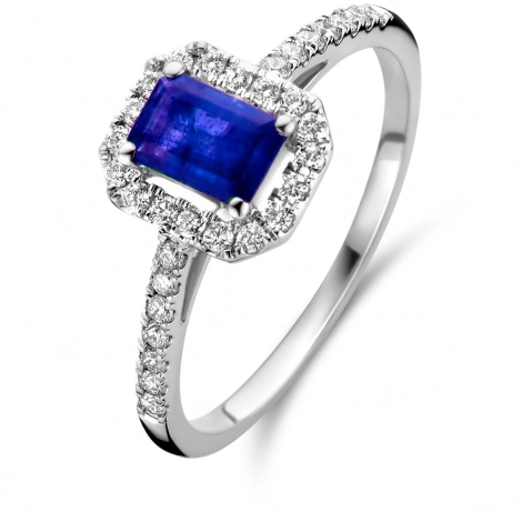 Bague Saphir et Diamants