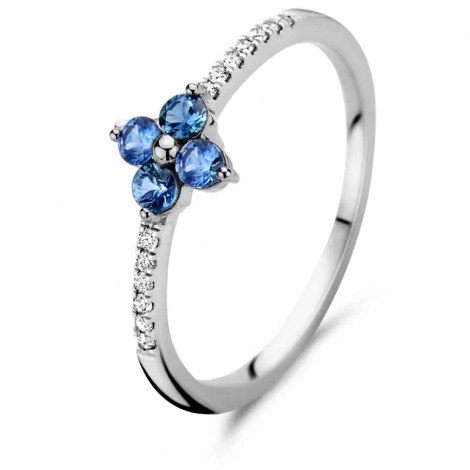 Bague saphir et Diamants