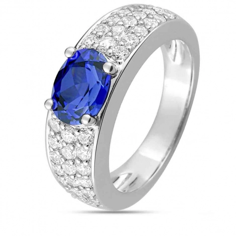 Bague Saphir et Diamants