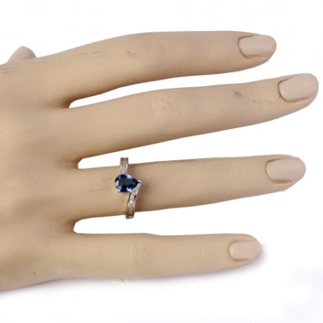 Bague saphir et diamants