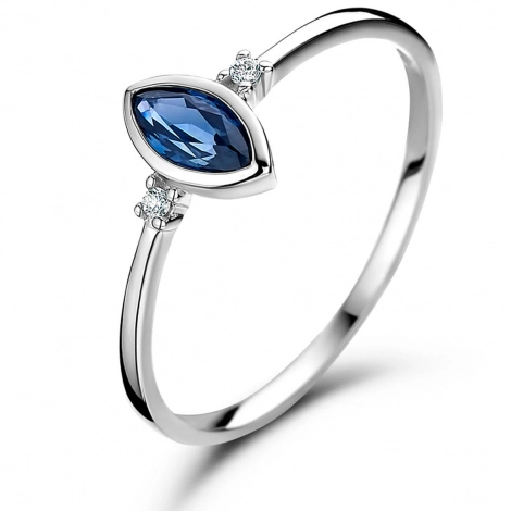 Bague Saphir et Diamants