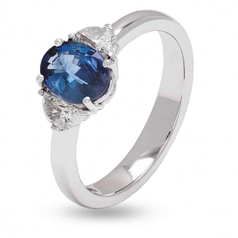 Bague Saphir et Diamants