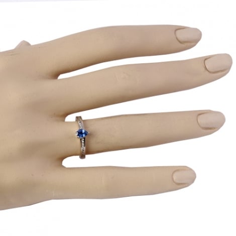 Bague saphir et diamants
