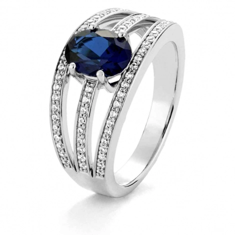 Bague Saphir et Diamants