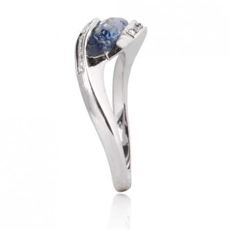 Bague saphir et diamants